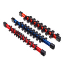 3Pcs Double-Sided Socket Holder Plastic Sleeve Frame 1/2-3/8-1/4 Million With Socket Frame Strong Rack