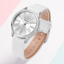 MINI FOCUS 0259L Casual Style Shining Women Wrist Watch Genuine Leather Strap Quartz Watch