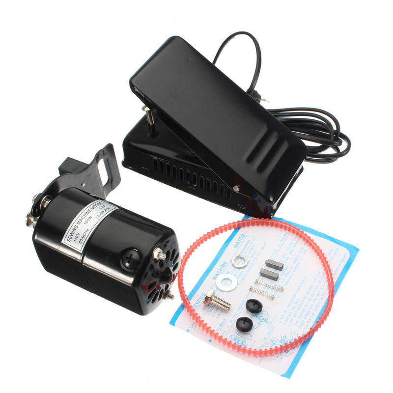 110V Home Sewing Machine 1.0 Amp Motor Foot Pedal Controller Repair 6000rmp Tools Kit