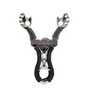 IPRee Outdoor Stainless Steel Tactical Slingshot Rubber Band Catapult Camping Shooting Bow