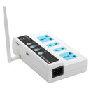 GSM Socket Switch Relay Remote Controlled 3 Ways Power Sockets Controller with Temperature Sensor