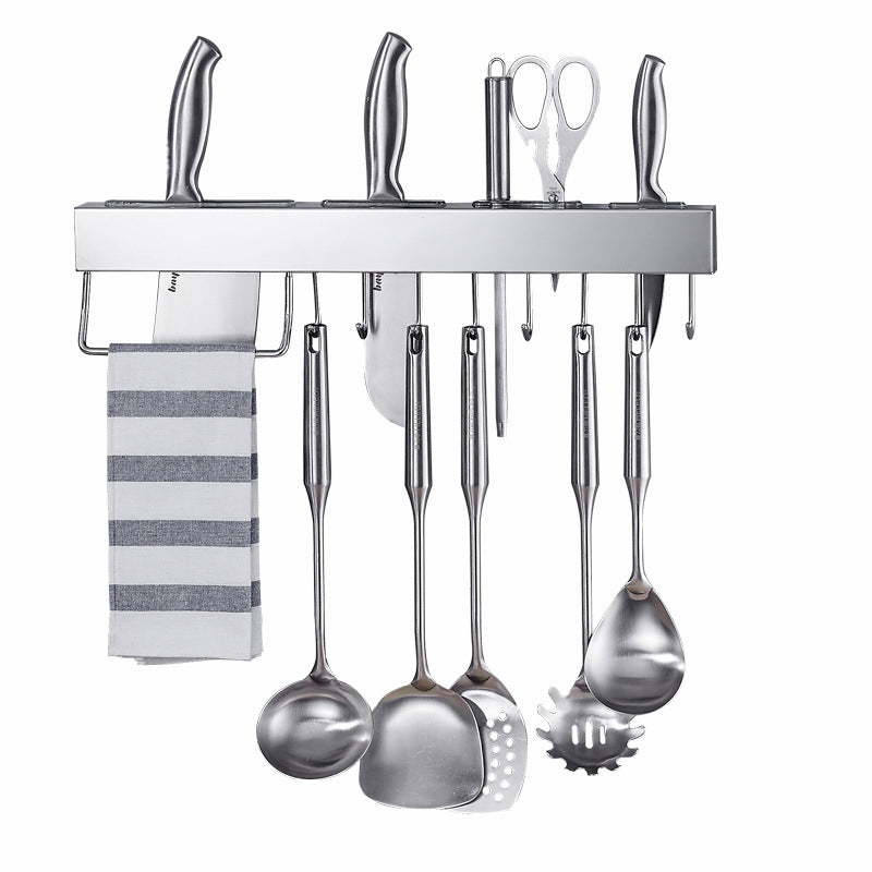 Stainless Steel Kitchen Storage Rack Wall Hanging Kitchen Knife Utensil Holder