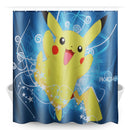 180X180CM Waterproof Polyester Shower Curtain Bathroom Toilet Seat Cover Mat Pad Set