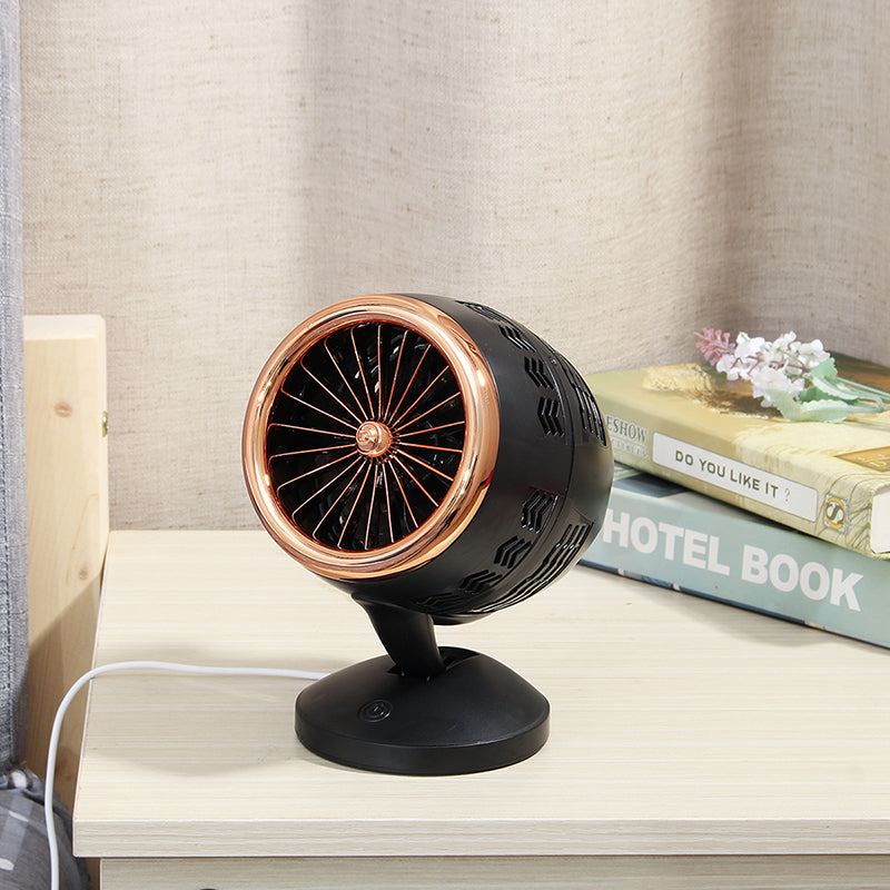 5V USB Household Electric Fan 2 Gears Small Mini Desktop Cooling Turbo Fan Touch Switch