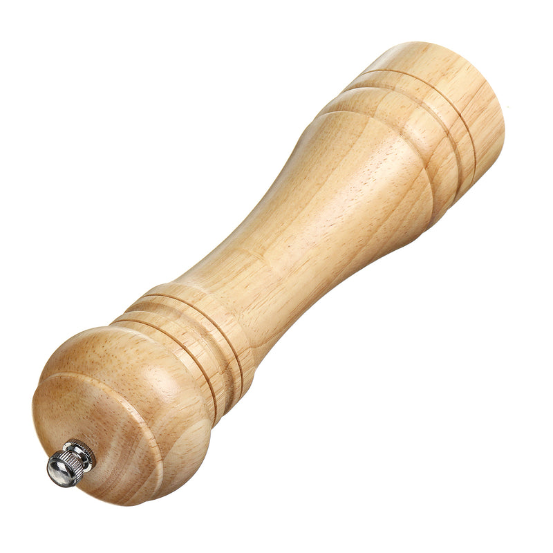 Oak Manual Pepper Burnisher Salt and Pepper Mill Solid Wood Pepper Mills with Strong Adjustable Ceramic Grinder Kitchen Tools