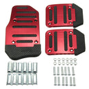 1 Set 3Pcs Non-slip Footrests Aluminum Alloy Car Foot Treadle Pedals Cover Pad