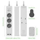 NTONPOWER Smart Power Strip Socket with Surge Protection EU Plug with Switch Power Outlet Extension