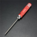 4PCS Stainless Steel 174mm Red Hex Screwdriver Repairing Hand Tool