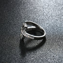 Women's Luxury Ring Special Full Zircon Fine Copper Simple Style Ring