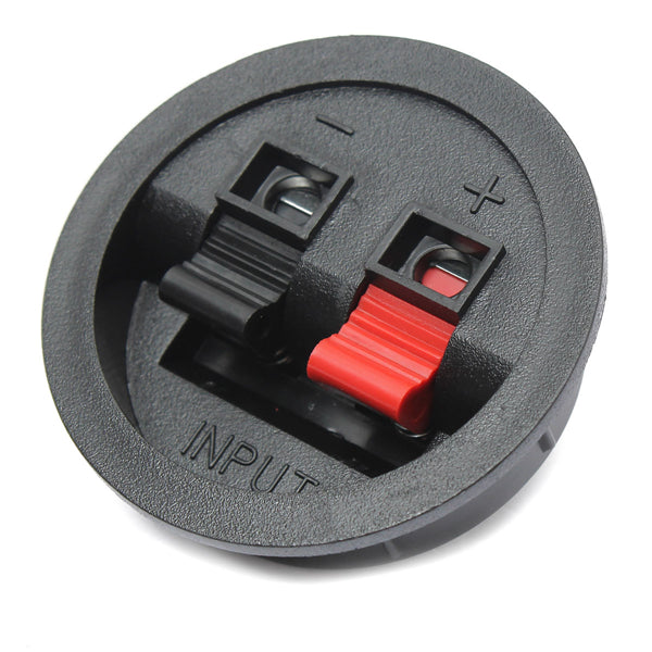 2 Way Speaker Box Binding Post Terminal Cup Round Spring Clip