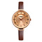 SKMEI 1184 Simple Design Ladies Wrist Watch Genuine Leather Strap Quartz Watches