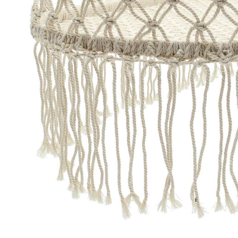 White Hanging Rope Macrame Hammock Chair Swing Baby Nursery Bassinet Cradle