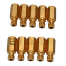 10Pcs Carburetor Main Jet Kit For Keihin OKO KOSO PE PWK Choose Size 118-160