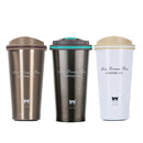 500ML Stainless Steel Leakproof Insulated Thermal Portable Car Travel Coffee Mug Cup