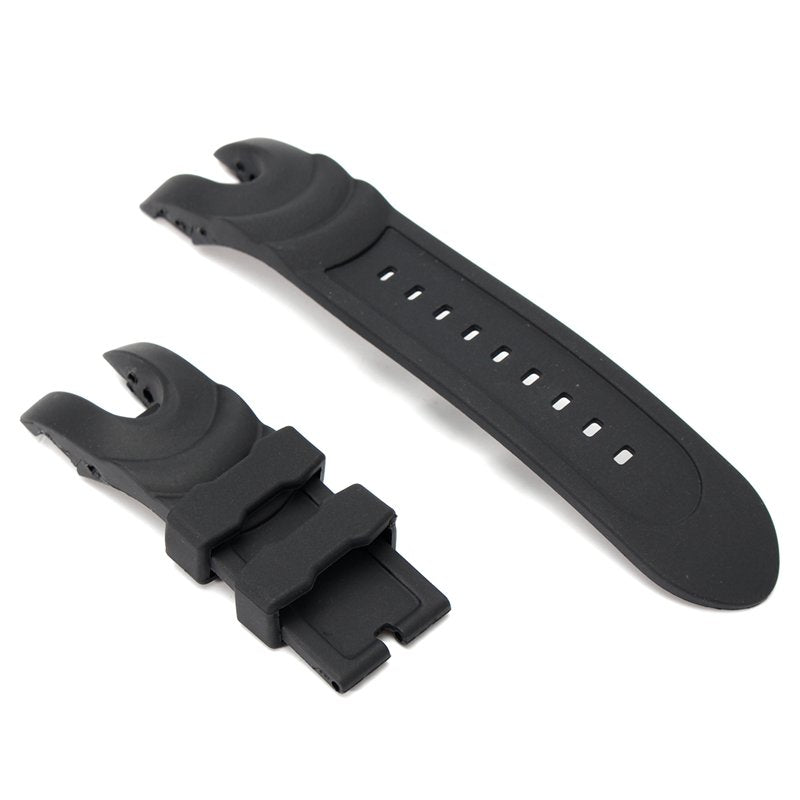 Black Rubber Wristwatch Watch Band Strap For Invicta Reserve Collection Venom
