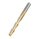 Drillpro 10pcs 3.175mm Shank Titanium Coated Spiral Flat End Milling Cutter Two Flute CNC Milling Cutter