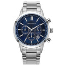 MINI FOCUS MF0188G Business Style Calendar Stainless Steel Men Wrist Watch Quartz Watch
