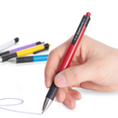 Comix BP104R 24 Pcs Press Ballpoint Pens 0.7mm Blue Ink Color Writing Pen Signing Pen Office School Supplies Kids Students Stationery Gift