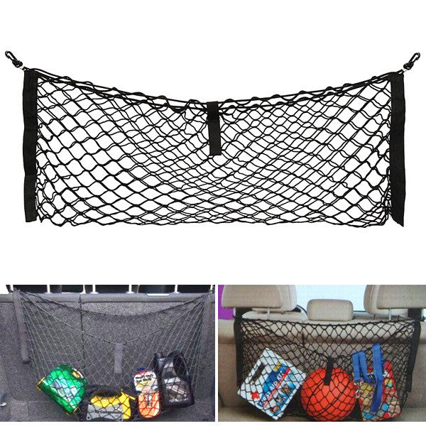 100cmx38cm Nylon Car Rear Trunk Storage Net Cargo Luggage Organizer Mesh Universal