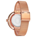 SHENGKE SK K0132 Full Steel Crystal Dial Fashion Women Elegant Quartz Watch