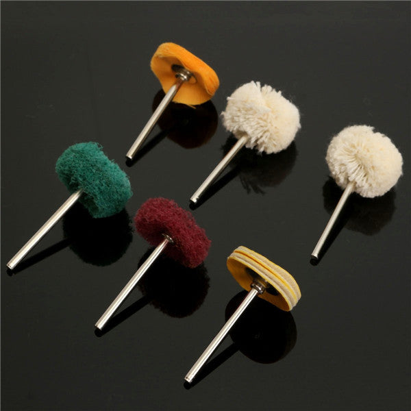 6pcs Polisher Buffer Wheel Polishing Buffing Pad Kit for Rotary Tool