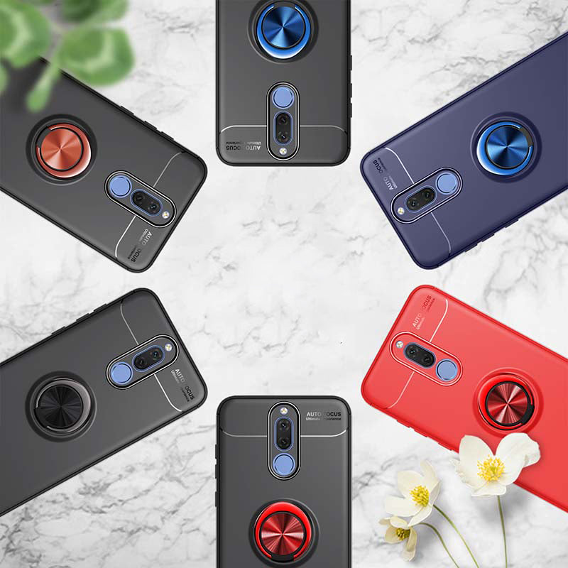 For Xiaomi Redmi 8 Case Bakeey 360 Rotating Magnetic Ring Holder Soft TPU Shockproof Protective Case