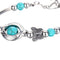 Trendy Turquoise Handmade Bracelet Sliver Beaded Bracelet For Women