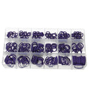 270pcs 18 Sizes Rubber Ring Hydraulic Nitrile Seals Purple Rubber O Ring Assortment Kit