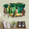 Miico Creative 3D Animal Owl Broken Wall Removable Home Waterproof Decorative Wall Decor Sticker