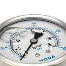 Oil Pressure Gauge Liquid Filled 0 -500 PSI 0-35KG Air Water Guage Gage AIP