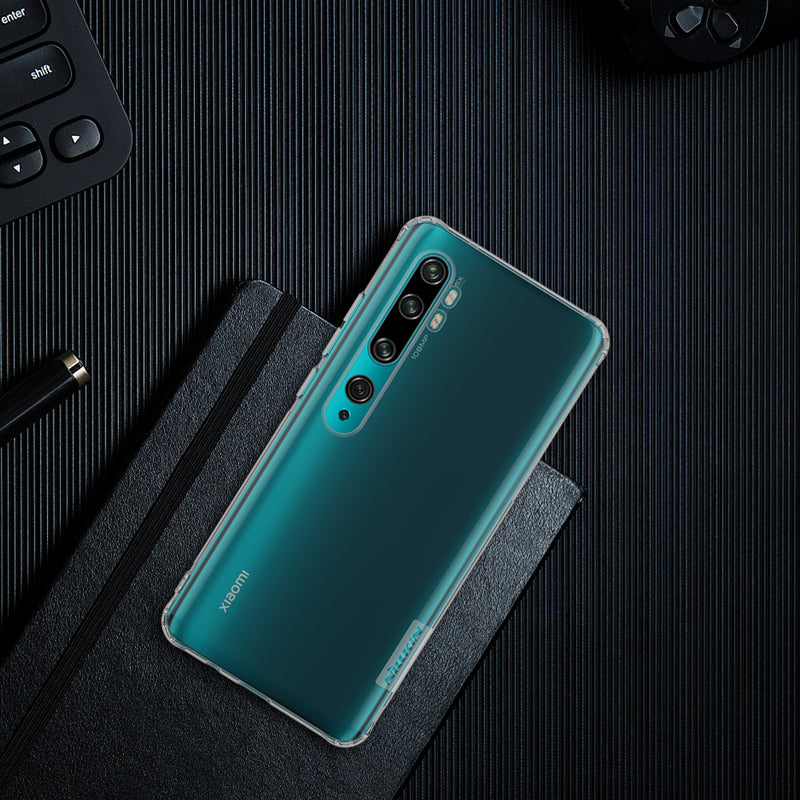 NILLKIN Translucent Shockproof Non-slip Soft TPU Protective Case for Xiaomi Mi Note 10 / Xiaomi Mi Note 10 Pro / Xiaomi CC9 Pro