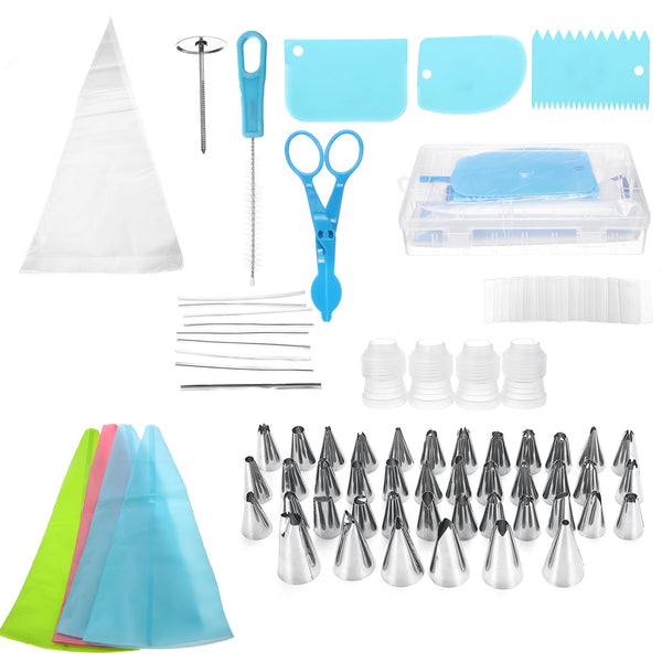 72Pcs Cake Decorating Kit With Case Baking Mold Supplies Tools Set Storage Case Cooking Glove
