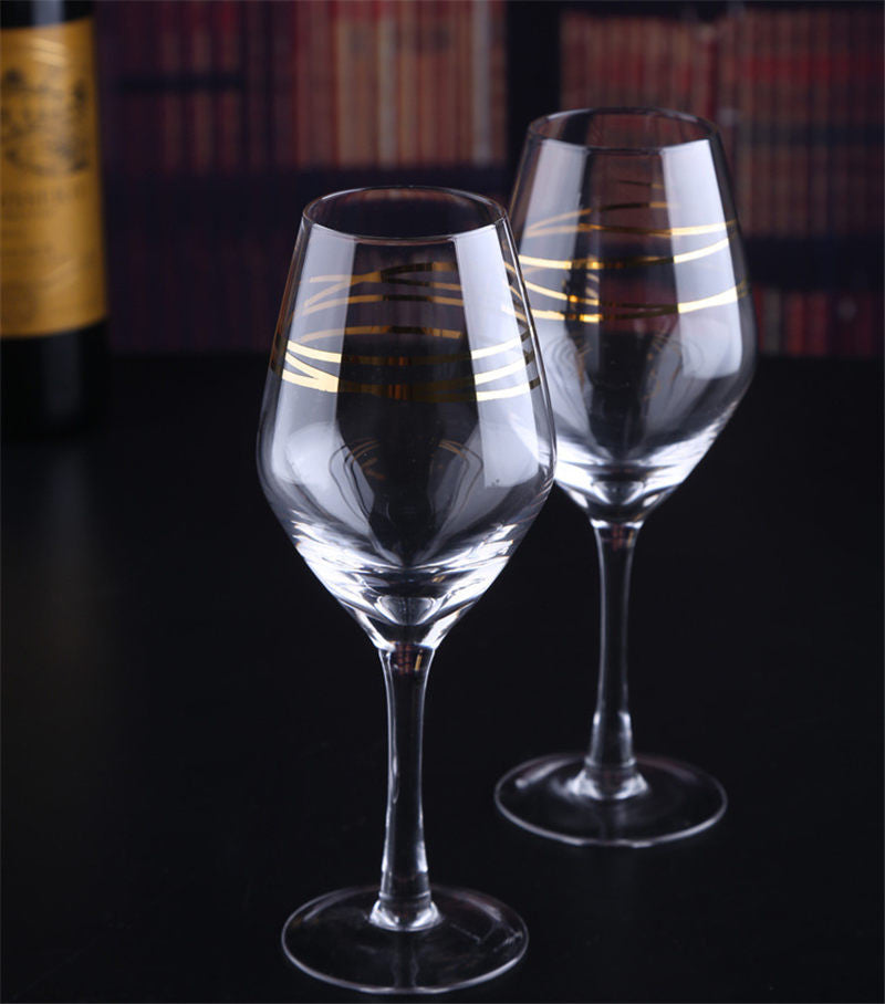 Gold Champagne Glass Wine Glass Bar Tools Red Wine Glass Wine Goblet Wine Glass Cup