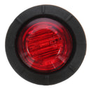 4pcs 12V/24V Red Mini Round LED Button Side Marker Lights Lamps Truck Trailer