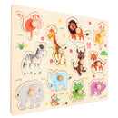Zoo Animals Wooden Jigsaw Children Kids Baby Learning Educational Puzzle Toy