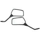 10mm Black Motorcycle Mirrors For Kawasaki KLR600 KLR250 Honda Suzuki Harley BMW