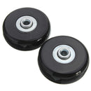 2pcs 50mm Black Luggage Suitcase Replacement Rubber Wheel Roller Suitcase Repair Parts