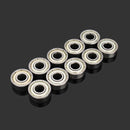 Machifit 10pcs 6x17x6mm 606zz Steel Sealed Shielded Deep Groove Ball Bearing