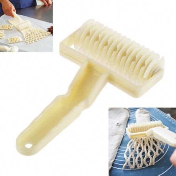 Pie Cookie Pizza Cutter Pastry Plastic Baking Tools Bakeware Embossing Dough Roller Lattice Cutter