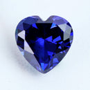 Royal Tanzanite Blue Sapphire 10x10mm 6.46ct Heart Faceted Cut Loose Gemstone Decorations