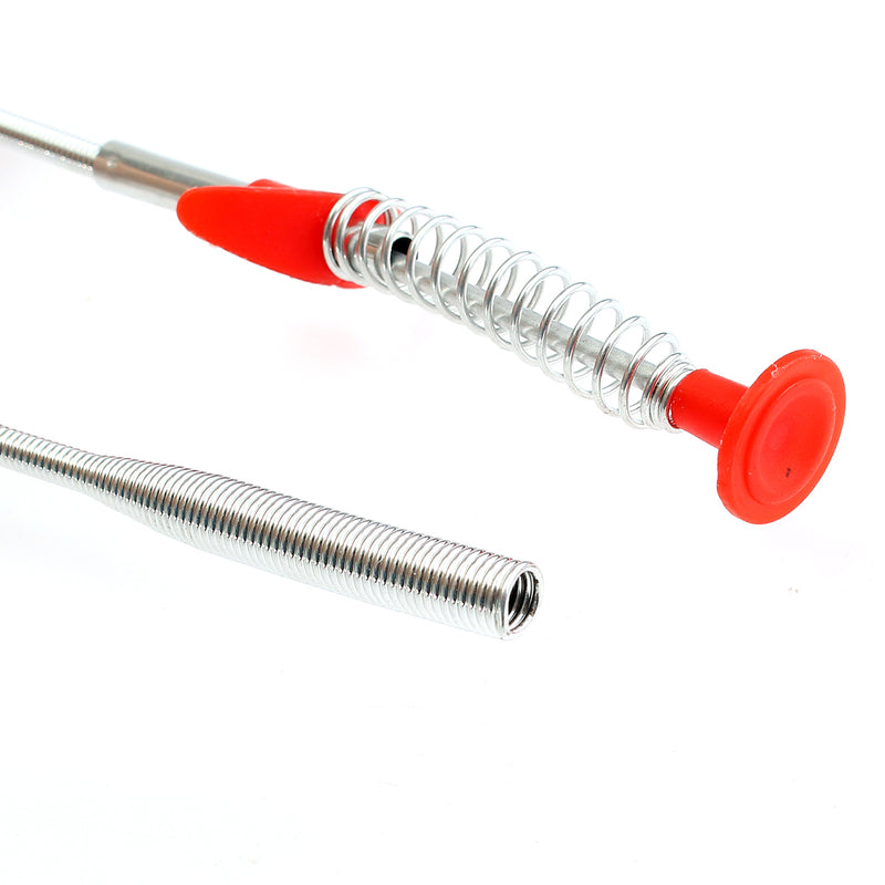 615mm Drain Unblocker Stick Snake Cleaner Hair Remover Brush Tool Sink Kitchen Cleaning Tool