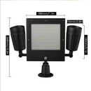 Solar Powered 76 LED Triple Head PIR Motion Sensor Flood Light Spotlight Outdoor Garden Lamp