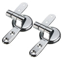Zinc Alloy Universal Toilet Seat Fitting Replacement Repair Chrome Hinge Kit