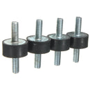 4pcs M6x20x10mm Rubber Shock Absorber Doubles Ends Rubber Mounts Vibration Isolator Mounts
