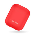 USAMS US-BH502 Mini Earphone Case Liquid Silicone Cover Waterproof Protective Bag for AirPods