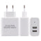 EU 5V 2.4A Dual USB Charger Power Adapter Intelligent Recognition For Smartphone Tablet PC