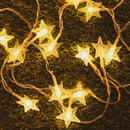 2M 3M 5M 6M 10M Battery Powered Warm White Fairy Garland LED Star String Light Wedding Party Home Decor