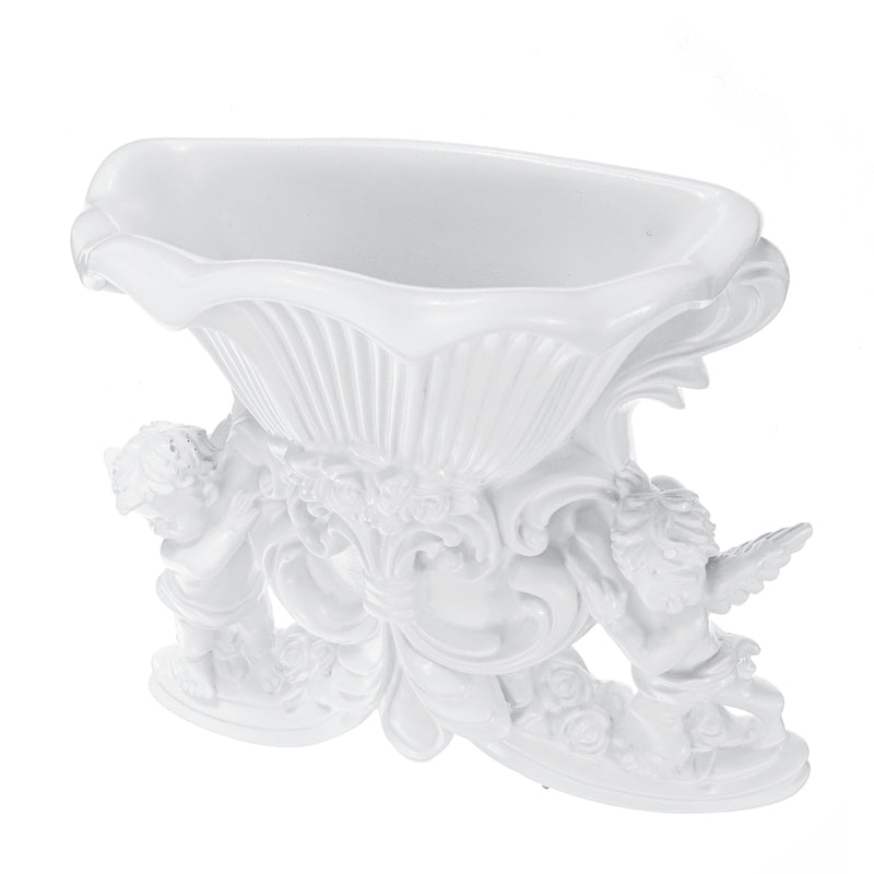 Wall Hanging Flower Pot Cupid Angel Plaster Corbel Shelf Rococo Style Garden DIY