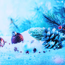 5x3FT 7x5FT Dream Snow Blue Scene Photography Backdrop Background Studio Prop