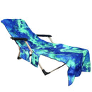 210 x 75cm Beach Chair Towel Lazy Sunbath Towel Tie-dye Multi-pocket Absorbent Camping Mat Towels